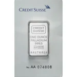 1 oz Credit Suisse Palladium Bar
