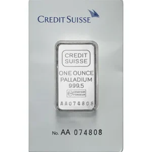 1 oz Credit Suisse Palladium Bar