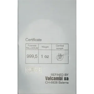 1 oz Credit Suisse Palladium Bar