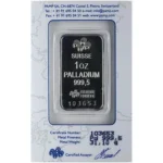 1 oz PAMP Suisse Palladium Bar
