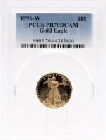 1996 1/4 oz Proof Gold American Eagle PF70