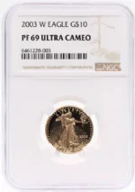 2003 1/4 oz Proof Gold American Eagle PF69