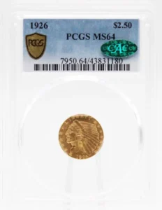 1908-1929 Indian Head $2.50 Quarter Eagle NGC MS64 CAC