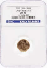 2009 1/10 oz Gold American Eagle MS70