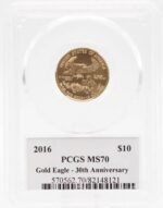 2016 1/4 oz Gold American Eagle MS70