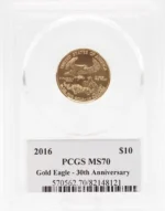 2016 1/4 oz Gold American Eagle MS70