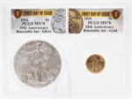 2016 30th Anniversary American Eagle Bimetallic Set MS70 PCGS