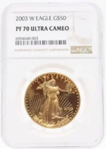 2003 1/4 oz Proof Gold American Eagle PF69