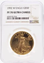 1992-W NGC PF70 $50 Gold American Eagle