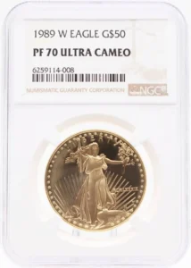 1989 $50 Gold American Eagle Proof NGC PF70