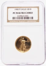 1988 $10 Gold American Eagle Proof NGC PF70