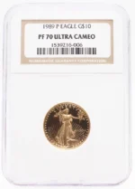 1989 $10 Gold American Eagle Proof NGC PF70