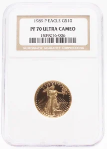 1989 $10 Gold American Eagle Proof NGC PF70