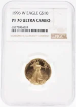 1996 1/4 oz Proof Gold American Eagle PF70