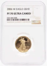 2006 1/4 oz Proof Gold American Eagle PF70