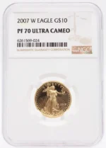 2007 1/4 oz Proof Gold American Eagle PF70