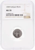 1997 $10 Platinum Eagle MS70