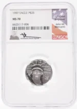 1997 $25 Platinum Eagle MS70