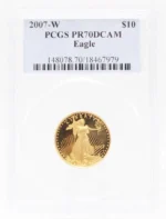 2007 1/4 oz Proof Gold American Eagle PF70