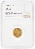 1874 Gold Dollar MS63 NGC