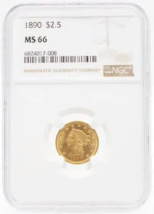 1874 Gold Dollar MS63 NGC